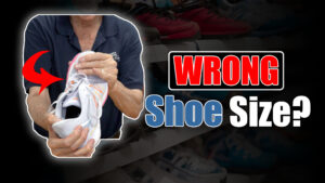 Wearing wrong size shoe